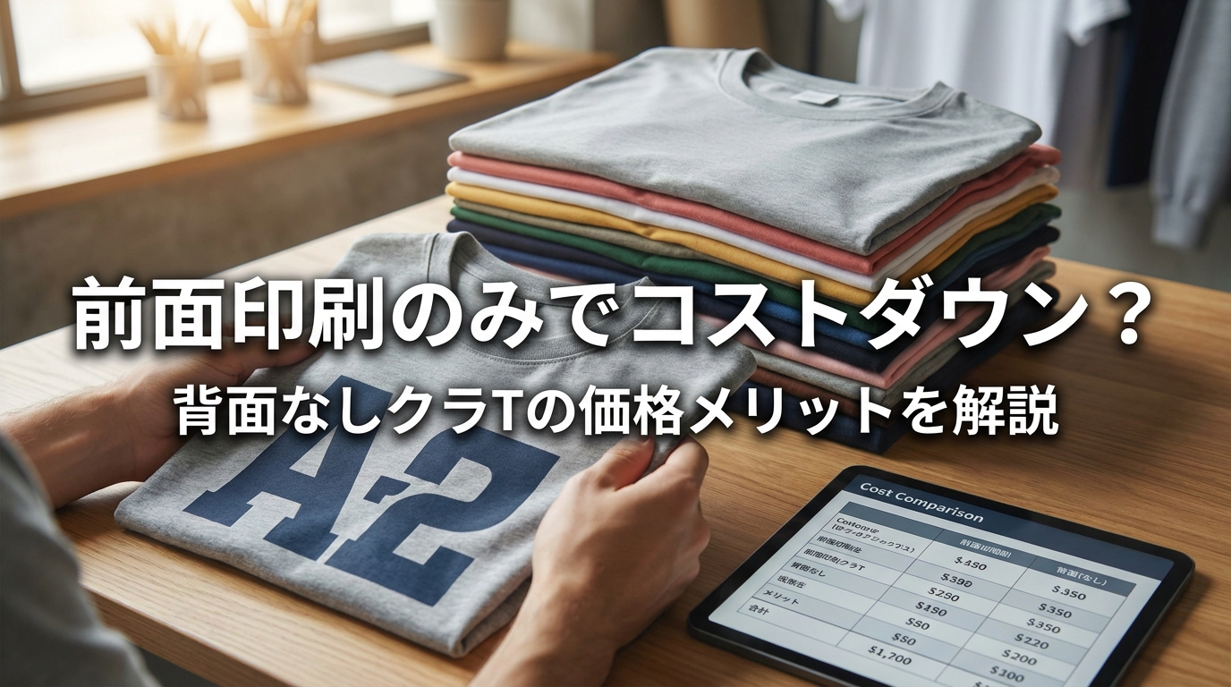 クラTは背面印刷なし前面だけだとどのくらい安くなるのか？