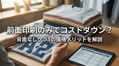 クラTは背面印刷なし前面だけだとどのくらい安くなるのか？