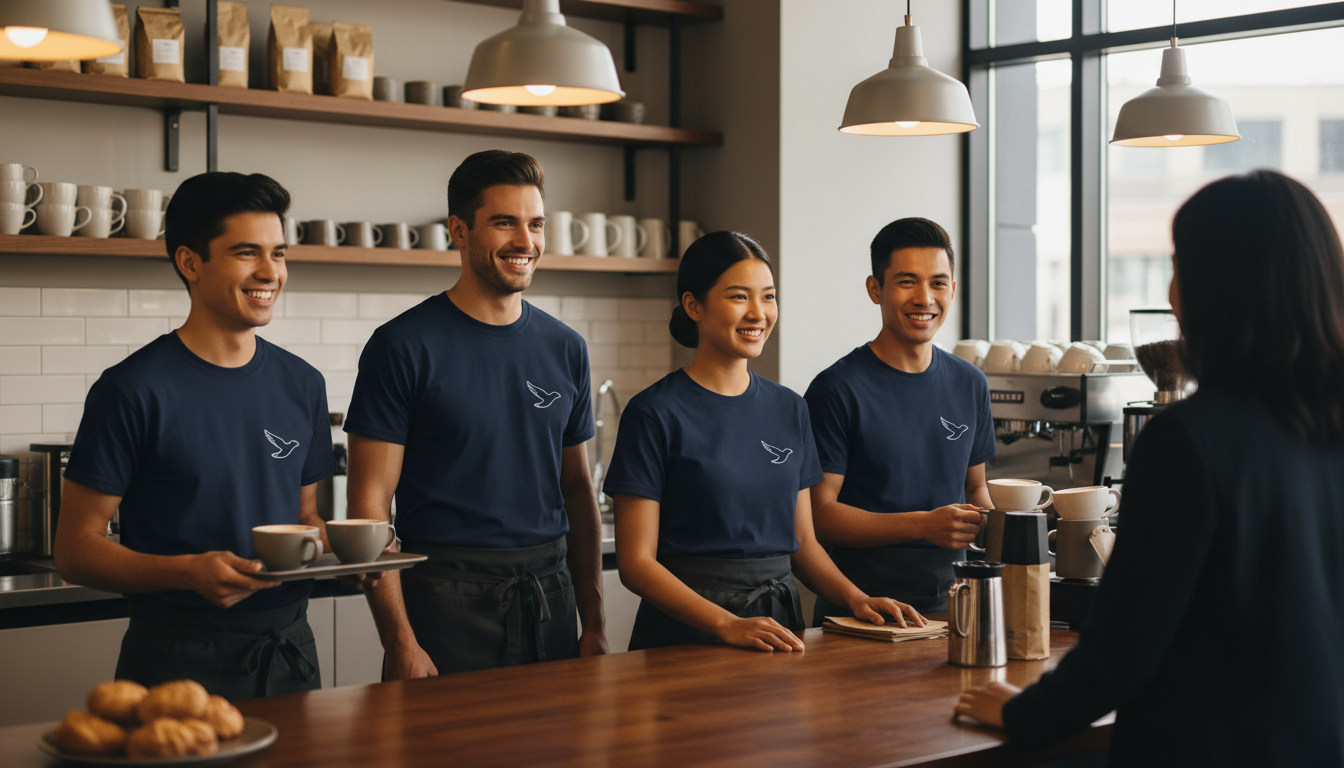 オリジナルTシャツはスタッフの制服として非常に有効です