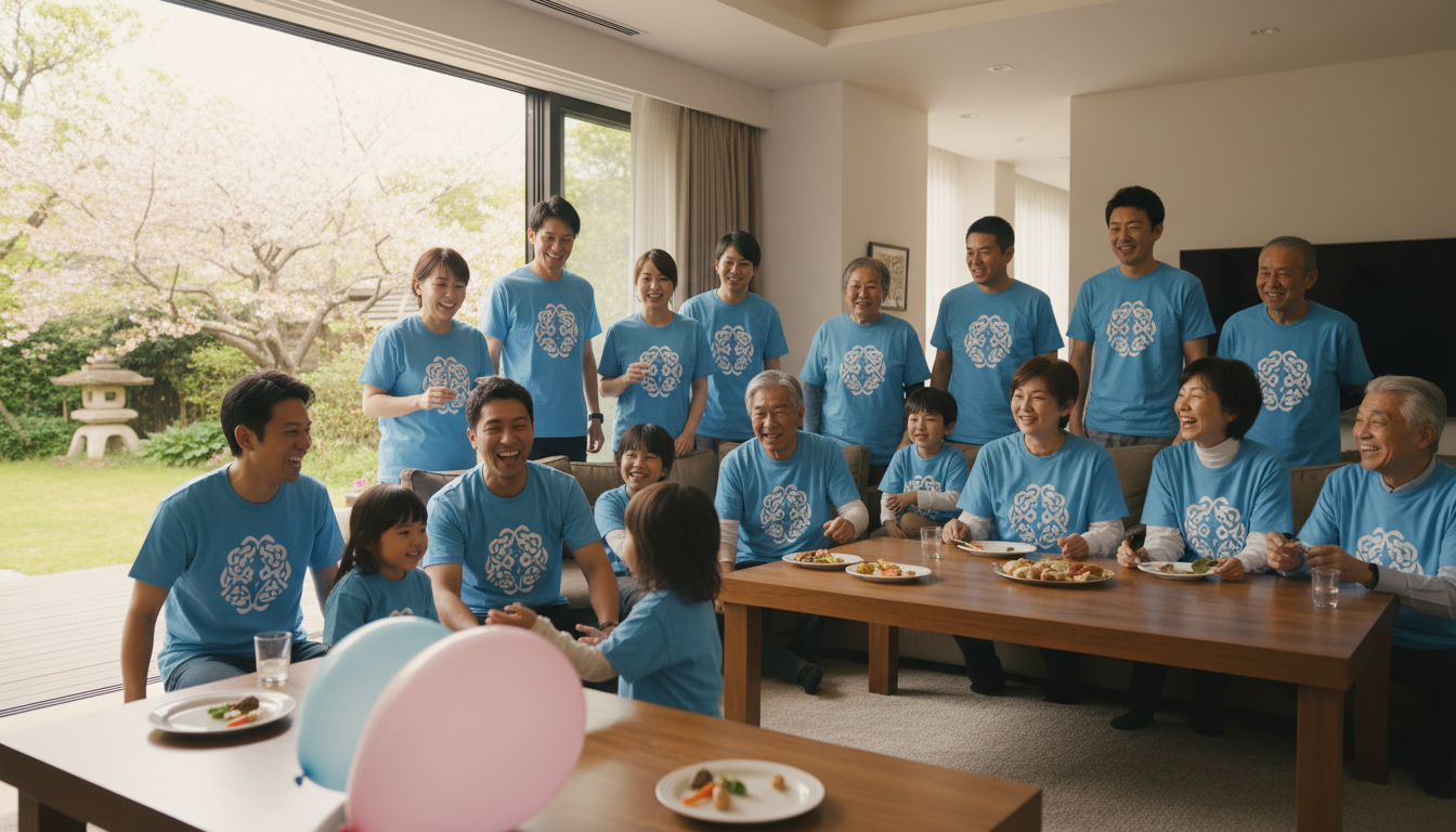 親戚との集まりにオリジナルTシャツは非常に有効な選択肢です