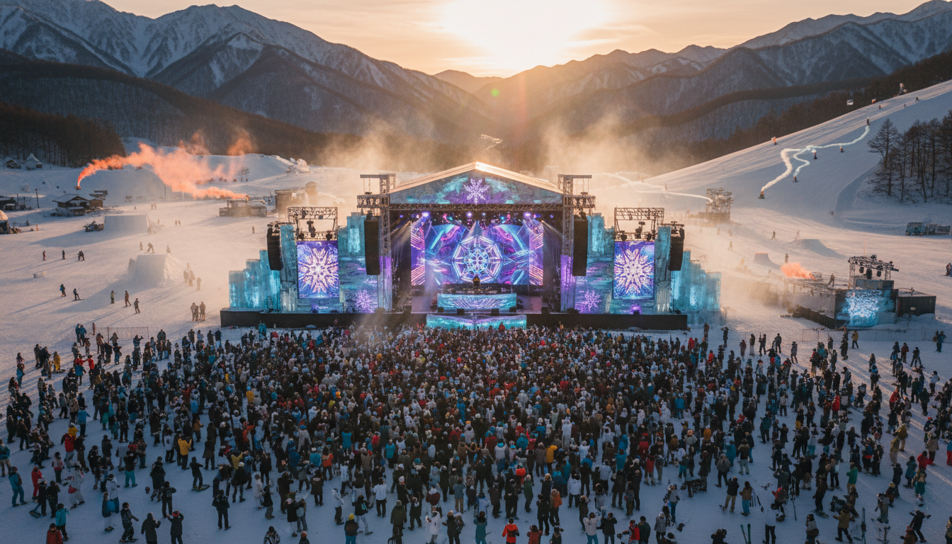 Snow Machine Hakuba 2026は白馬の雪山と音楽が融合する国際的フェスティバルです